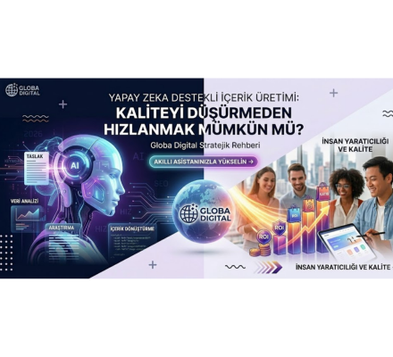Globa Digital Yapay Zeka Destekli İçerik Üretimi: Kaliteyi Düşürmeden Hızlanmak Mümkün mü?